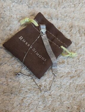 Ross-Simons Sterling Silver Multi-Strand Mesh Bracelet with Slider
